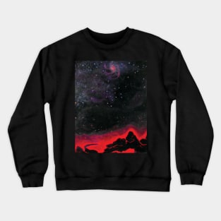 Space Scene Crewneck Sweatshirt